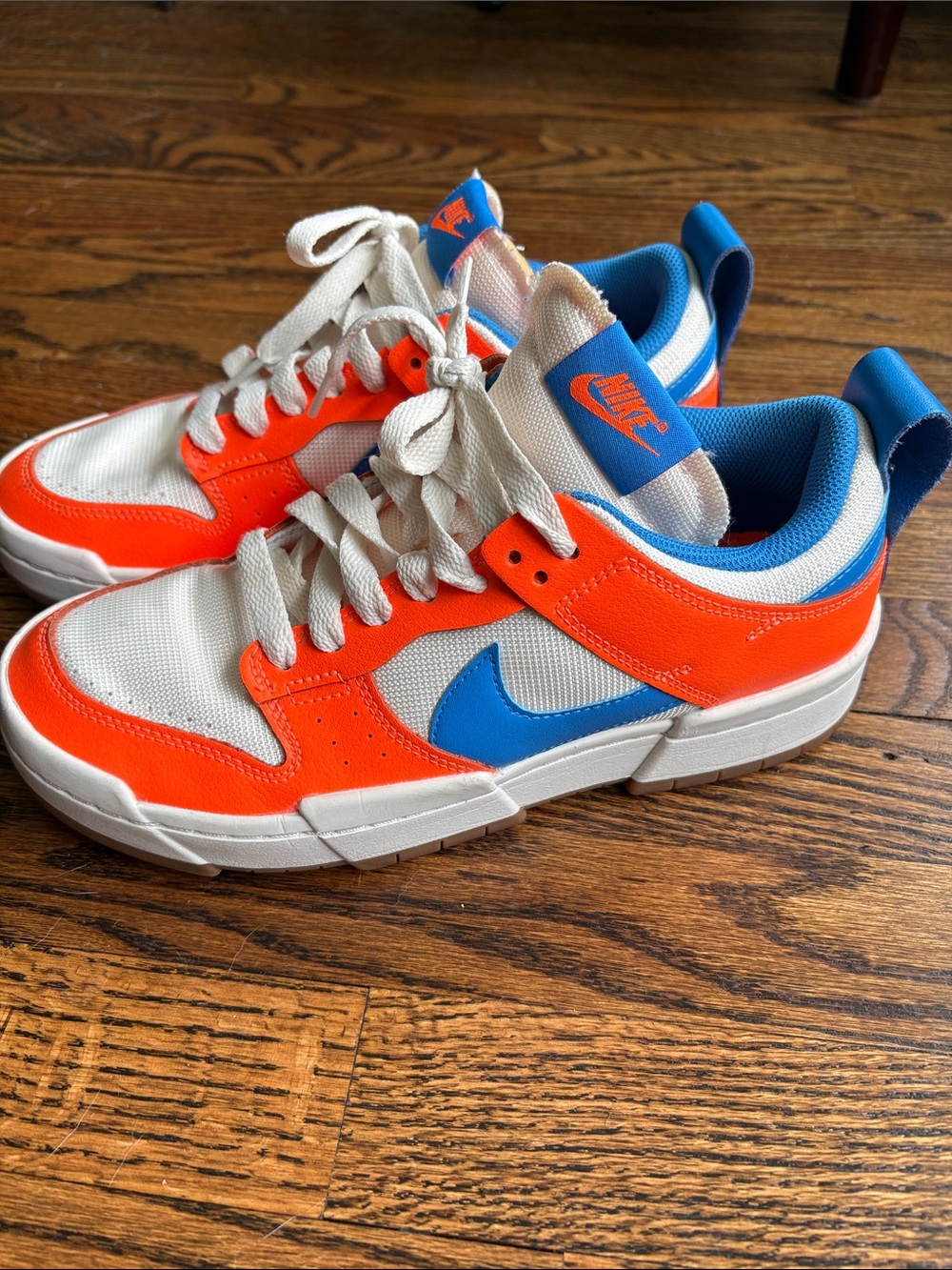Nike Dunk Low Disrupt SUPA Sneaker Womens Size 9 - Orange and Blue